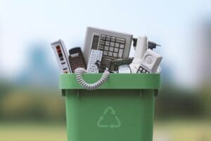 afval scheiden elektrische en elektronische apparaten e-waste